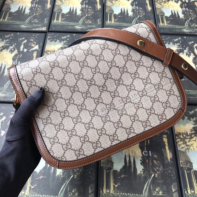 Gucci包 古馳新款原廠皮女包 頂級品質 Gucci單肩斜挎包 602204米白皮  gdj1151